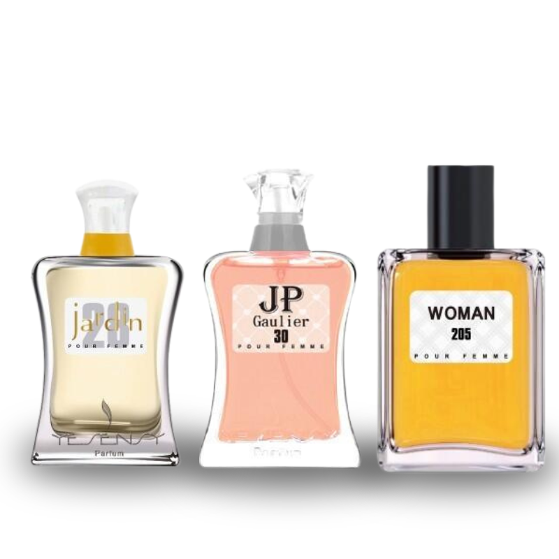 Combo de 3 Perfumes JARDIN, JP GAULIER, WOMAN